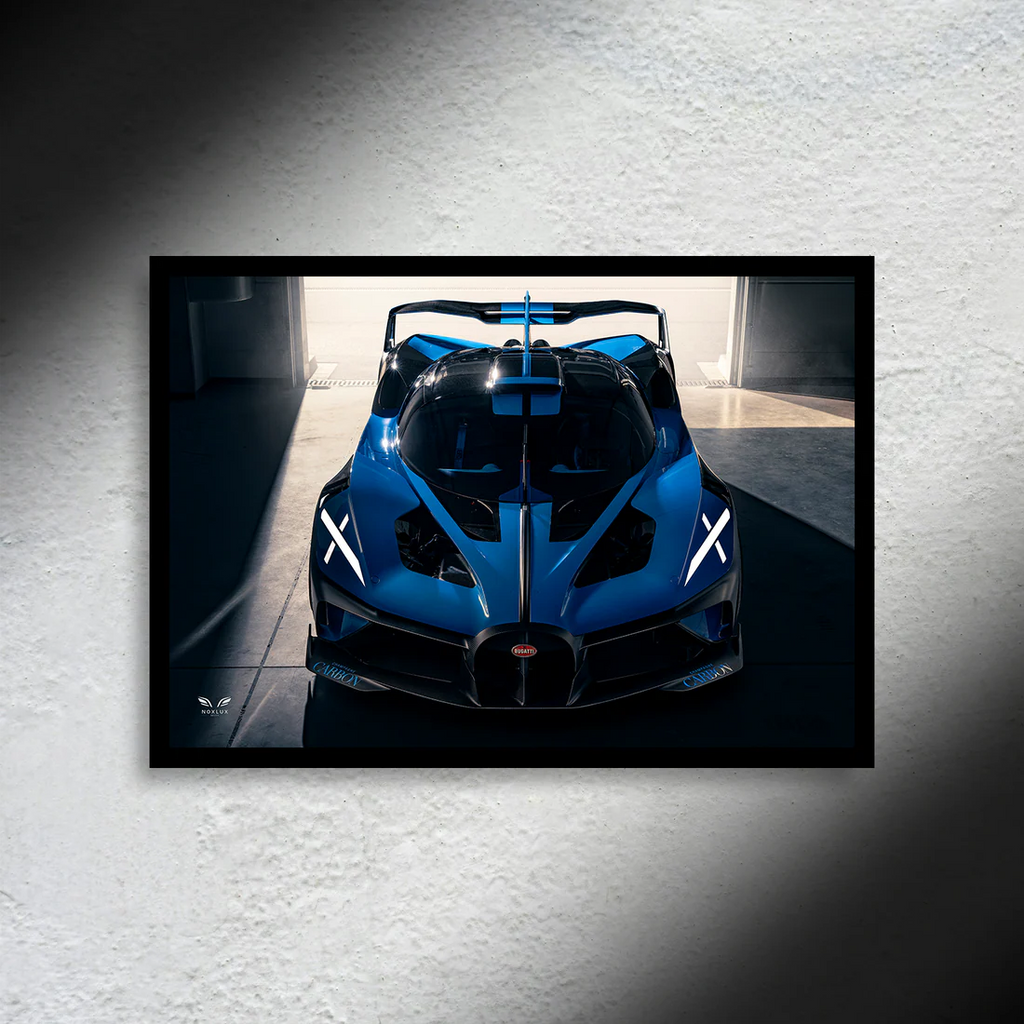 Bugatti Bolide led car poster