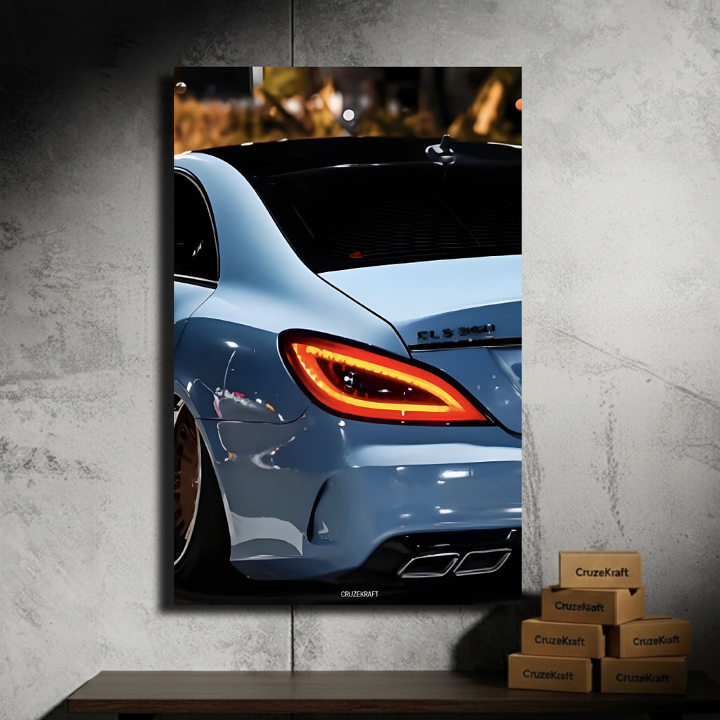 Mercedes Sl350 rear LED poster